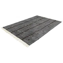 Tapetes felpudos - Leora Natural Cotton Shaggy (preto/marrom)