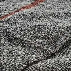 Tapete redondo - Leora Natural Cotton Shaggy (preto/marrom)