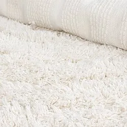 Tapetes felpudos - Lindos Natural Cotton Shaggy (branco)