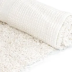 Tapetes felpudos - Lindos Natural Cotton Shaggy (branco)