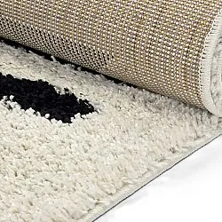 Tapetes felpudos - Maron (preto/branco)