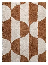Tapetes felpudos - Kalymnos Natural Cotton Shaggy (branco sujo/ocre)