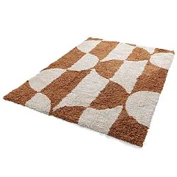 Tapetes felpudos - Kalymnos Natural Cotton Shaggy (branco sujo/ocre)