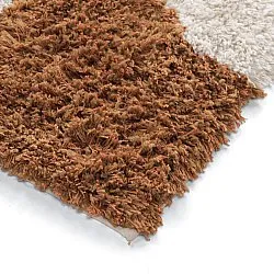 Tapetes felpudos - Kalymnos Natural Cotton Shaggy (branco sujo/ocre)