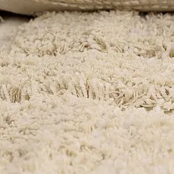 Tapetes felpudos - Otranto Natural Cotton Shaggy (off white)