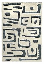 Tapetes felpudos - Palmyra (branco/azul-marinho)