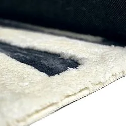 Tapetes felpudos - Palmyra (branco/azul-marinho)