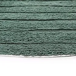 Tapete redondo - Rani Natural Cotton Shaggy (verde)