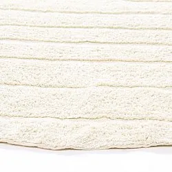 Tapete redondo - Rani Natural Cotton Shaggy (offwhite)