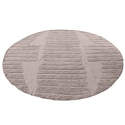 Tapete redondo - Rani Natural Cotton Shaggy (taupe)