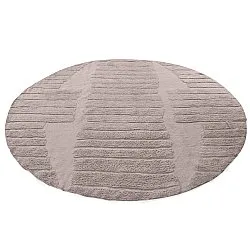 Tapete redondo - Rani Natural Cotton Shaggy (taupe)