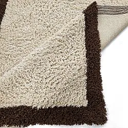 Tapetes felpudos - Sagres Natural Cotton Shaggy (branco sujo/castanho)