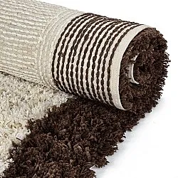 Tapetes felpudos - Sagres Natural Cotton Shaggy (branco sujo/castanho)