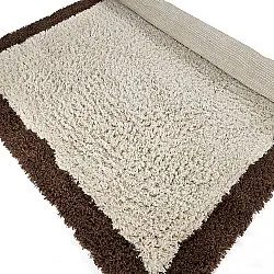 Tapetes felpudos - Sagres Natural Cotton Shaggy (branco sujo/castanho)
