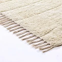 Tapetes felpudos - Sivia Natural Cotton Shaggy (offwhite)