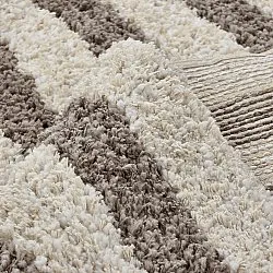 Tapetes felpudos - Thira Stripe Cotton Shaggy (creme/taupe)