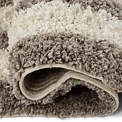 Tapetes felpudos - Thira Stripe Cotton Shaggy (creme/taupe)