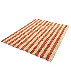 Tapetes felpudos - Thira Stripe Cotton Shaggy (amarelo claro/laranja claro)