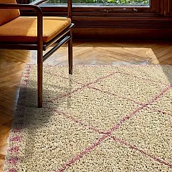 Tapetes felpudos - Tiznit (bege/rosa)