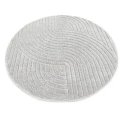 Tapetes redondos - Wendy (cinza claro)