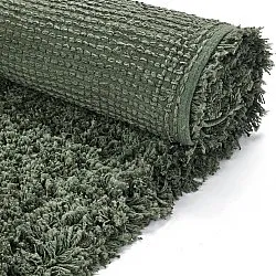 Tapetes felpudos - Combarro Solid Cotton Shaggy (verde)