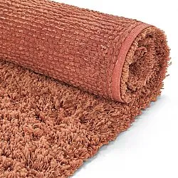 Tapetes felpudos - Combarro Solid Cotton Shaggy (laranja claro)