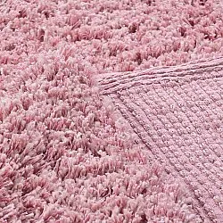 Tapetes felpudos - Combarro Solid Cotton Shaggy (rosa claro)