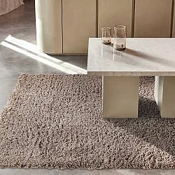 Tapetes felpudos - Combarro Solid Cotton Shaggy (taupe)