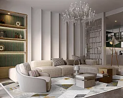 Tapete Wilton - Samos (cinza/multicolorido)