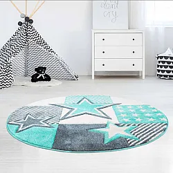 Barnmatta - Bueno Night Stars Rund (turkos)