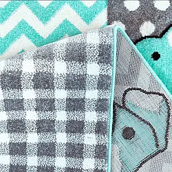 Barnmatta - Bueno Animals (turkos)