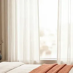 Cortinas Pack de 2 - Cortina de algodão Selena (bege)