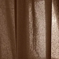 Cortinas Pack de 2 - Cortina de algodão Selena (marrom escuro)