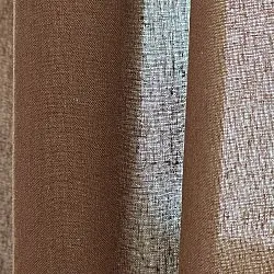 Cortinas Pack de 2 - Cortina de algodão Selena (marrom escuro)