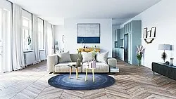 Tapete redondo - Shade (azul)