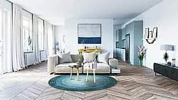 Tapete redondo - Shade (turquesa)