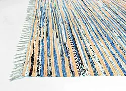 Tapete de retalhos - Delhi (bege/azul)