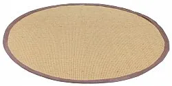 Tapete redondo (sisal) - Agave (natural/marrom)