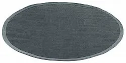 Tapete redondo (sisal) - Agave (cinza escuro)