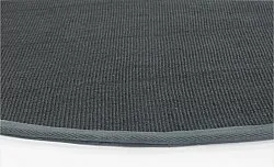 Tapete redondo (sisal) - Agave (cinza escuro)