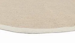 Tapete redondo (sisal) - Agave (bege/cinza)