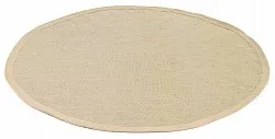 Tapete redondo (sisal) - Agave (taupe)