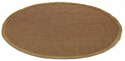 Tapete redondo (sisal) - Agave (marrom)