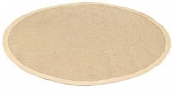 Tapete redondo (sisal) - Agave (bege/bege)