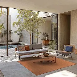 Tapete de sisal - Agave (marrom-laranja)