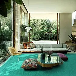 Tapete de sisal - Agave (verde esmeralda)