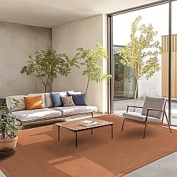 Tapete de sisal - Agave (marrom-laranja)