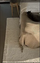 Tapetes felpudos - Ebba Natural Cotton Shaggy (offwhite)