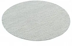 Tapete redondo - Snowshill (cinza/branco)