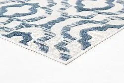 Shaggy Indoor-Outdoor - Trenton (branco/azul)